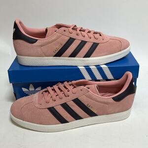 ADIDAS Gazelle Men's Size 11.5 Shoes Pink Black White Athletic Casual Sneakers